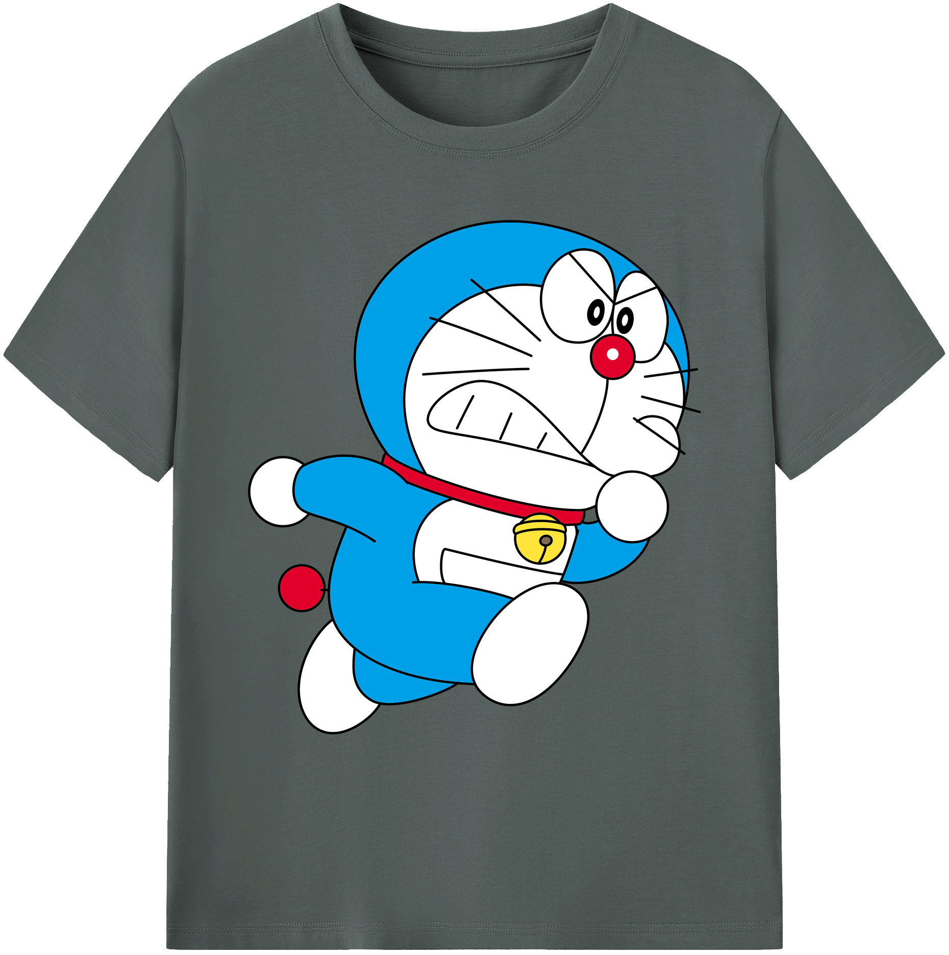 （画像用） ドラえもん Doraemon 綿100％ メンズ半袖Tシャツ｜肌触りやわらか＆通気性